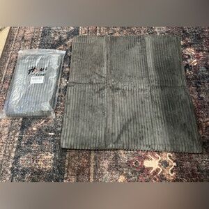 Gray Corduroy Cushion Cover